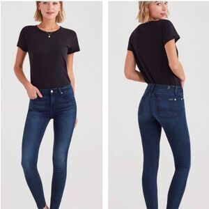 7 Seven For All Mankind Skinny Ankle Dark Wash Jeans Size 26